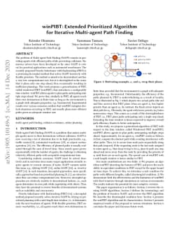 winPIBT: Extended Prioritized Algorithm for Iterative Multi-agent Path
  Finding