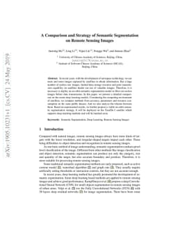 A Comparison and Strategy of Semantic Segmentation on Remote Sensing
  Images