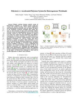 Polystore++: Accelerated Polystore System for Heterogeneous Workloads