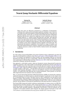 Neural Jump Stochastic Differential Equations