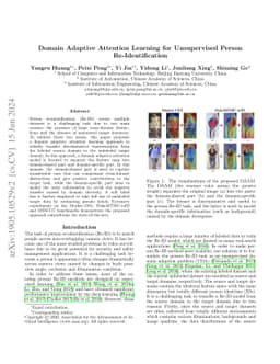 Domain Adaptive Attention Learning for Unsupervised Person
  Re-Identification