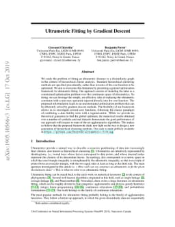 Ultrametric Fitting by Gradient Descent
