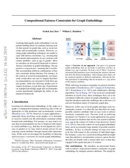 Compositional Fairness Constraints for Graph Embeddings