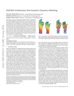 ENIGMA: Evolutionary Non-Isometric Geometry Matching