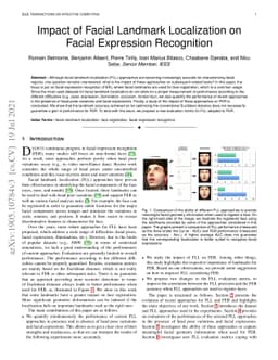 Impact of facial landmark localization on facial expression recognition