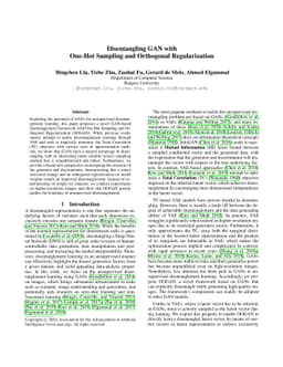OOGAN: Disentangling GAN with One-Hot Sampling and Orthogonal
  Regularization
