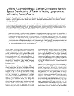 Utilizing Automated Breast Cancer Detection to Identify Spatial
  Distributions of Tumor Infiltrating Lymphocytes in Invasive Breast Cancer