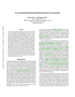 Quantization-Based Regularization for Autoencoders