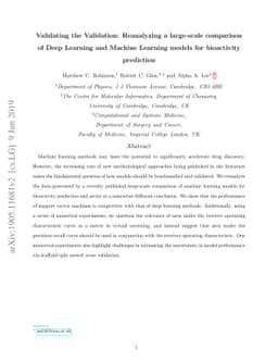 Validating the Validation: Reanalyzing a large-scale comparison of Deep
  Learning and Machine Learning models for bioactivity prediction