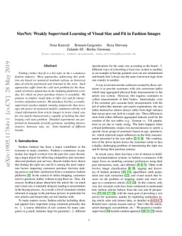SizeNet: Weakly Supervised Learning of Visual Size and Fit in Fashion
  Images