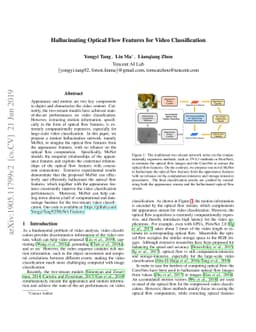 Hallucinating Optical Flow Features for Video Classification