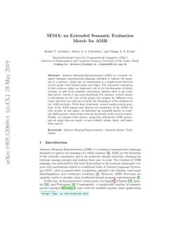 SEMA: an Extended Semantic Evaluation Metric for AMR