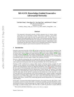 KG-GAN: Knowledge-Guided Generative Adversarial Networks