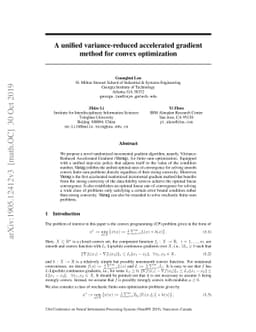 A unified variance-reduced accelerated gradient method for convex
  optimization