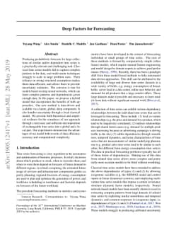 Deep Factors for Forecasting
