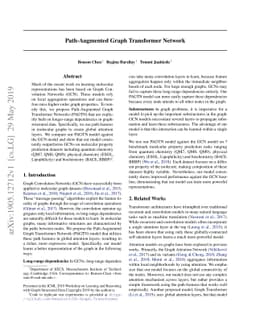 Path-Augmented Graph Transformer Network