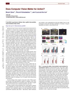 Does computer vision matter for action?