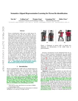 Semantics-Aligned Representation Learning for Person Re-identification