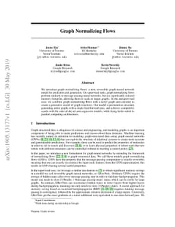 Graph Normalizing Flows