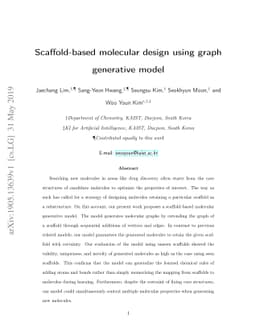 Scaffold-based molecular design using graph generative model