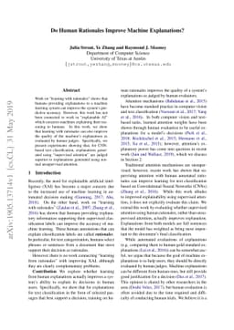 Do Human Rationales Improve Machine Explanations?