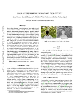 DISCO: Depth Inference from Stereo using Context