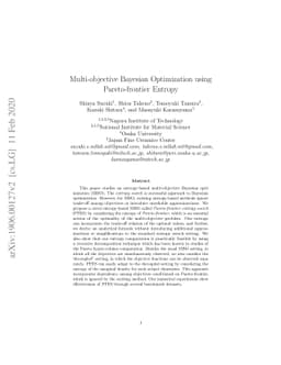 Multi-objective Bayesian Optimization using Pareto-frontier Entropy