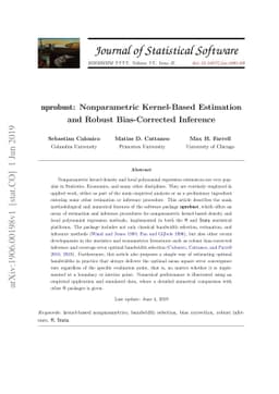 nprobust: Nonparametric Kernel-Based Estimation and Robust
  Bias-Corrected Inference