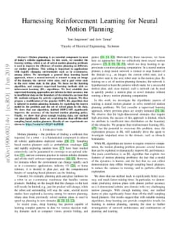 Harnessing Reinforcement Learning for Neural Motion Planning