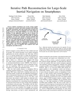 Iterative Path Reconstruction for Large-Scale Inertial Navigation on
  Smartphones