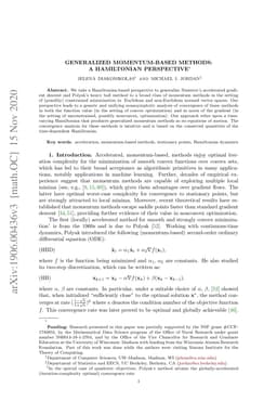 Generalized Momentum-Based Methods: A Hamiltonian Perspective
