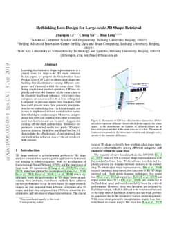Rethinking Loss Design for Large-scale 3D Shape Retrieval