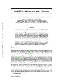Masked Non-Autoregressive Image Captioning