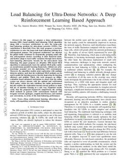 Load Balancing for Ultra-Dense Networks: A Deep Reinforcement Learning
  Based Approach