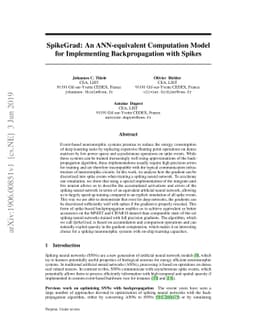 SpikeGrad: An ANN-equivalent Computation Model for Implementing
  Backpropagation with Spikes