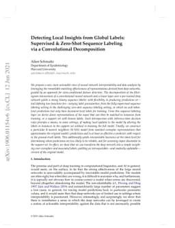 Detecting Local Insights from Global Labels: Supervised & Zero-Shot
  Sequence Labeling via a Convolutional Decomposition