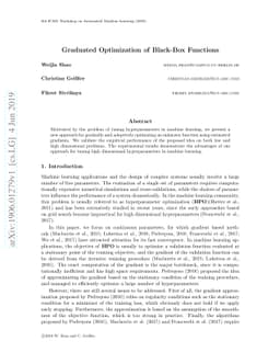 Graduated Optimization of Black-Box Functions