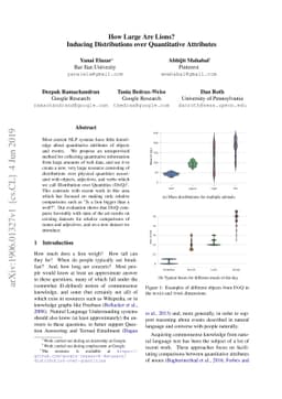How Large Are Lions? Inducing Distributions over Quantitative Attributes