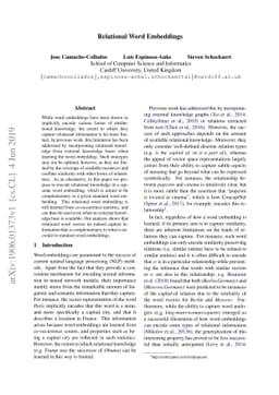 Relational Word Embeddings