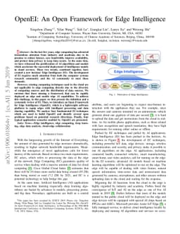 OpenEI: An Open Framework for Edge Intelligence