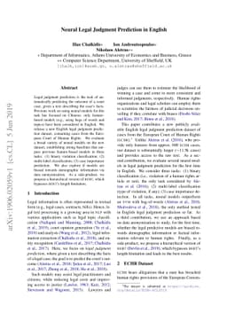 Neural Legal Judgment Prediction in English