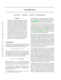 Cubic-Spline Flows