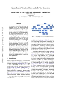 Syntax-Infused Variational Autoencoder for Text Generation