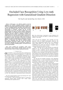 Occluded Face Recognition Using Low-rank Regression with Generalized
  Gradient Direction