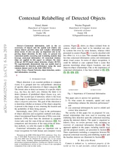 Contextual Relabelling of Detected Objects