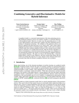 Combining Generative and Discriminative Models for Hybrid Inference