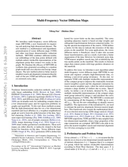 Multi-Frequency Vector Diffusion Maps