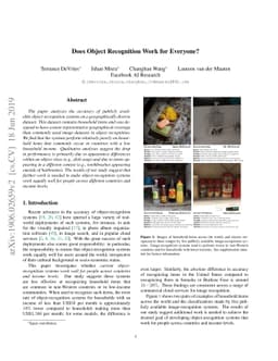 Does Object Recognition Work for Everyone?