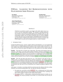 FSPool: Learning Set Representations with Featurewise Sort Pooling