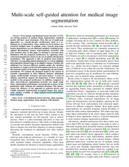 Multi-scale self-guided attention for medical image segmentation